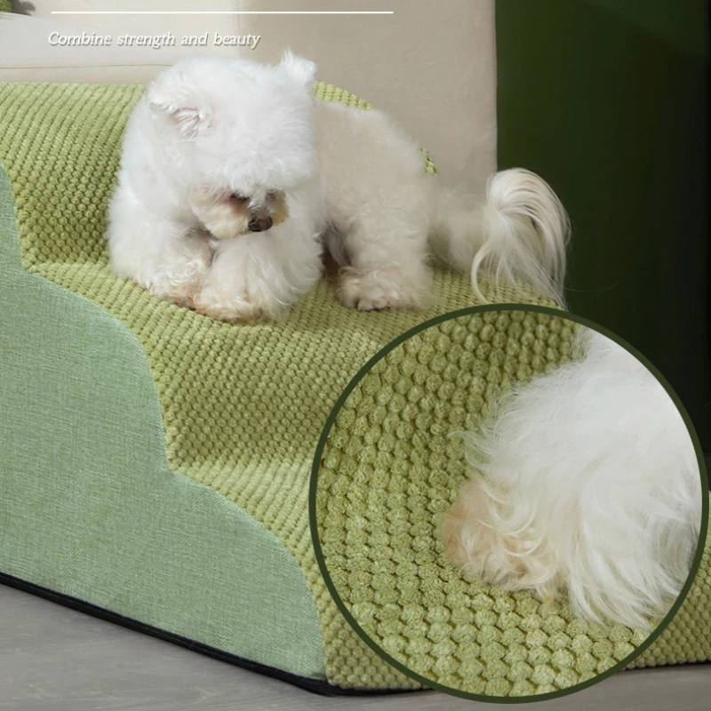 

Memory Foam Dog Sofa Stairs Pet 2/3 Steps Stairs for Small Dog Cat Ramp Ladder Anti-slip Puppy Stairs Wholesale