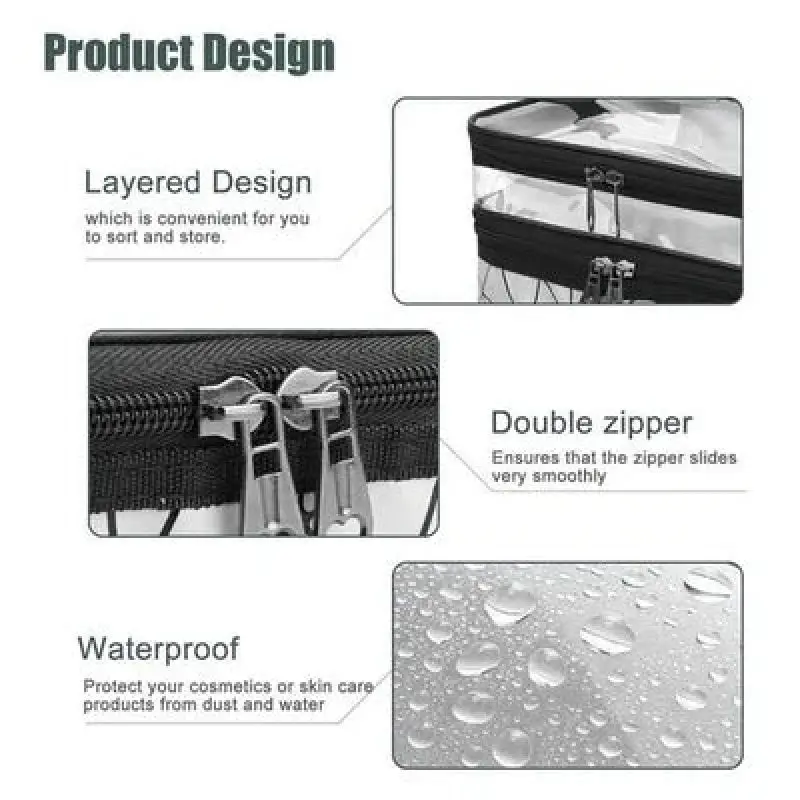 New Multifunction Travel Clear Makeup Bag Big Capacity Travel Makeup Organizer Waterproof Toiletry Beauty Storage Make Up Cases