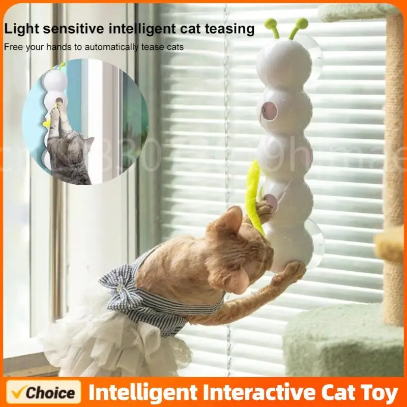 

Intelligent Sensor Interactive Cat Toy Motion Activated Caterpillar Automatic Emerging from The Hole Teasing Cat Toy for Kitten