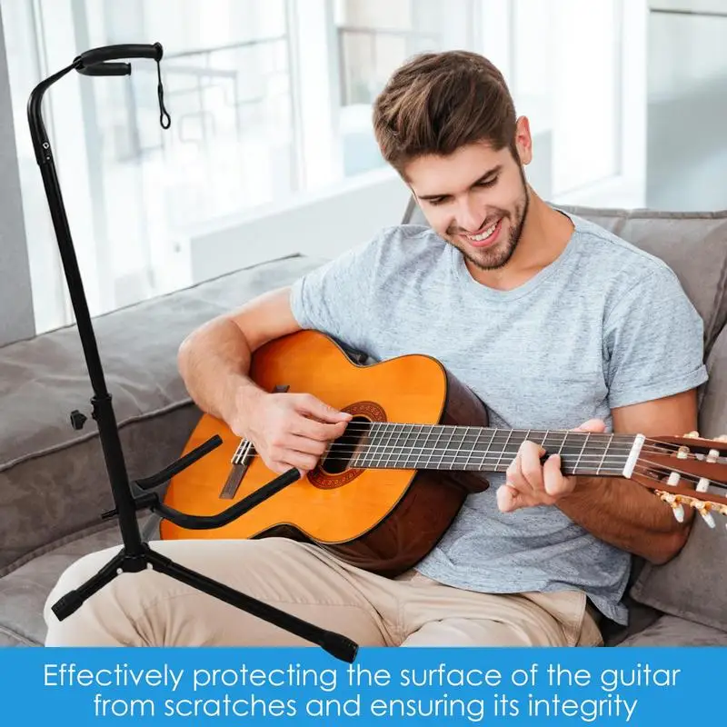 Electric Guitar Stand Vertical Guitar Bass Holder Portable Electric Guitar Accessories Cello Stand For Acoustic Banjos Bass