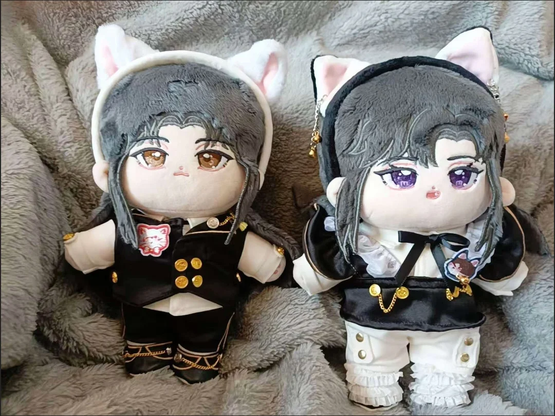 The Husky and His White Cat Shi Zun 20 Cm Doll Stuffed Anime Chu Wanning Mo Ran BL Clothes Toy Plush Cosplay Kids Birthday Gift