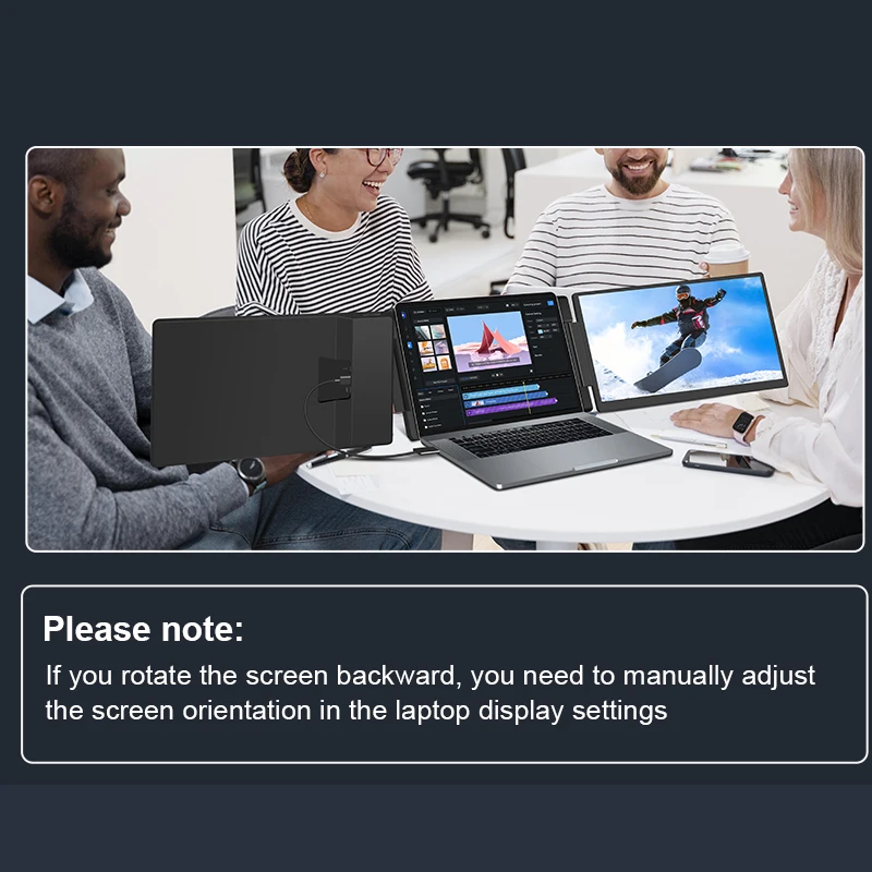 

Adjustable Stand for Notebook High Brightness Computer PC Monitor Laptop Screen Extender Display Triple Portable Monitor