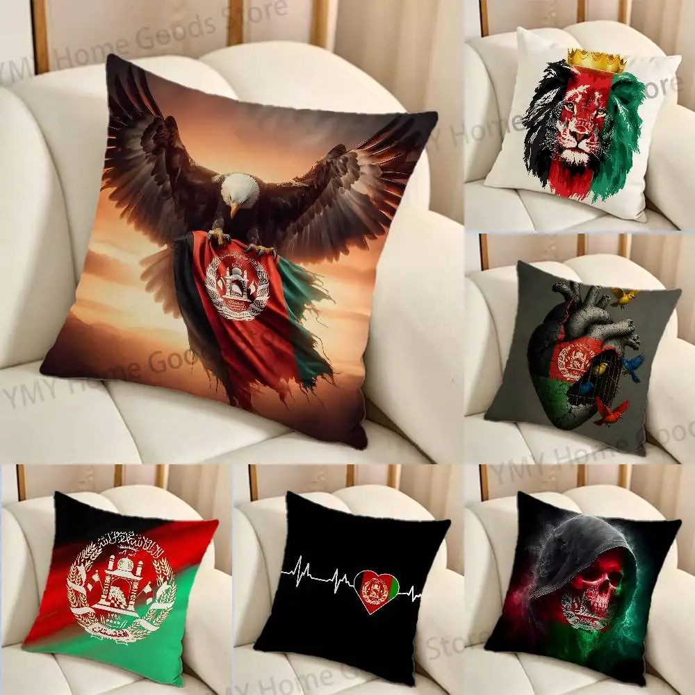 Afghan A-Afghanistan Flag Gifts PillowCase Sofa Cushion Cover Suitable For Home Bedroom Room custom Decor