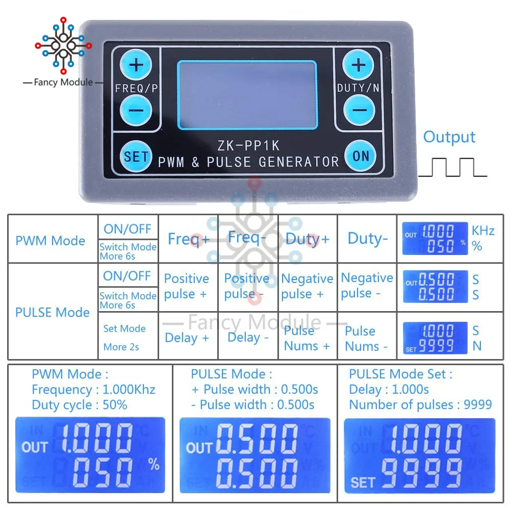 ZK-PP1K PWM 듀얼 모터 속도 컨트롤러 레귤레이터 8A 150W 주파수 듀티 사이클 가변 모듈 ZK-PP2K