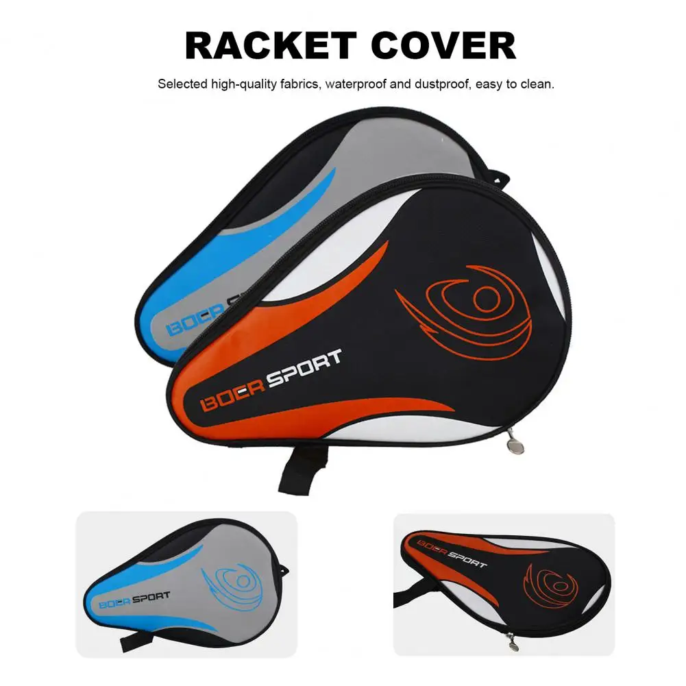 Professional  Convenient Oxford Cloth Table Tennis Racket Case Protective Racket Cover Dustproof   Sports Accessories