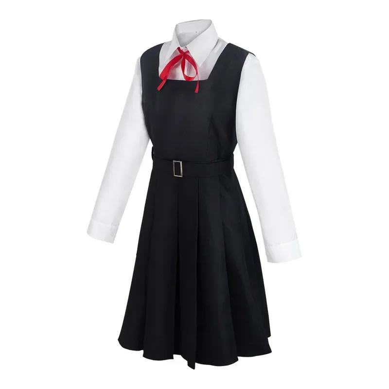 Mitaka ASA Cosplay Kostüm mit Kleid schwarz rote Krawatte Socken Halloween Comic Con Plus Size Mitaka ASA Outfits