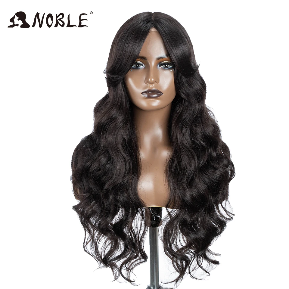 Noble Water Wave, synthetische Perücke mit Spitze vorne, 28 Zoll, braune Perücke, Perücke mit Spitze vorne, Ombré-Blond, Cosplay-Perücken für Damen, Perücke mit Spitze vorne. – Detail 11
