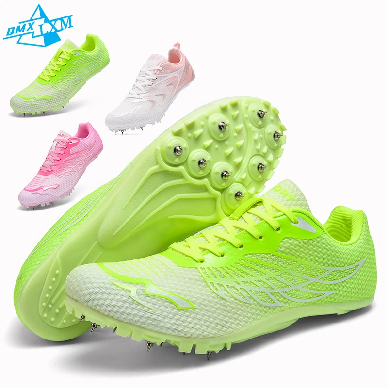 LiXingMing Track Field Spikes Shoes Men Women Professional Students Athlete Running Tracking Nail Training Long Jump Sneakers