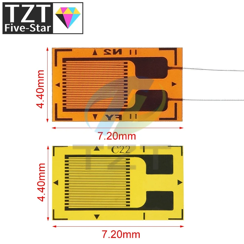 10pcs/lot BF350-3AA BF350 Precision resistive strain gauge / strain gauge / for the pressure sensor / load cell For Arduino