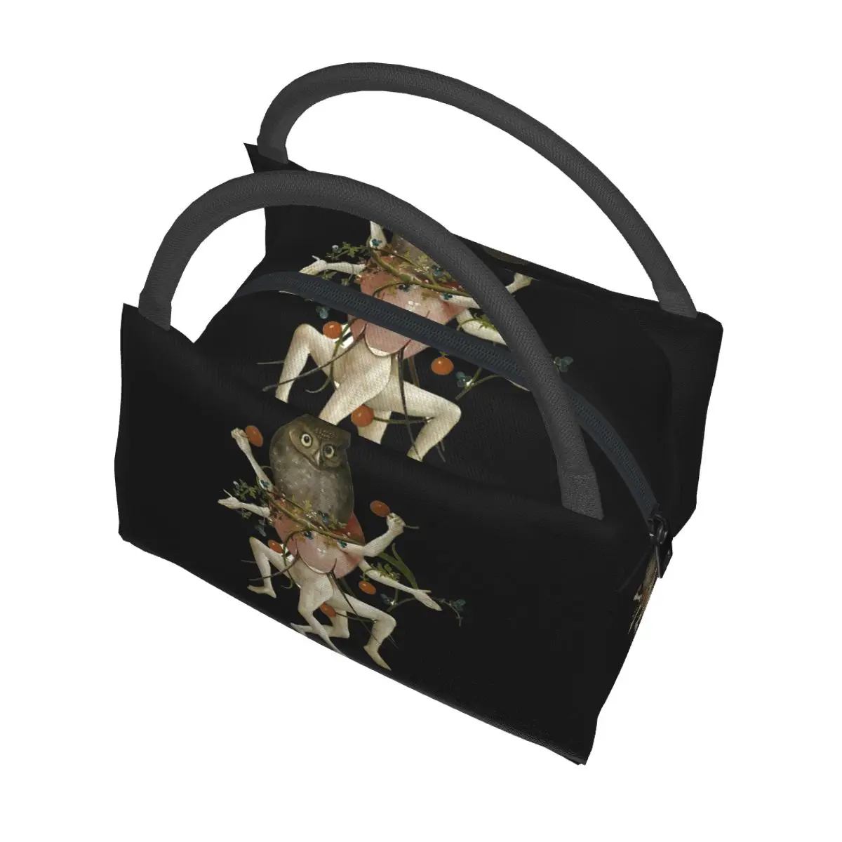 Hieronymus Bosch الرقص البومة أكياس الغداء بينتو صندوق قابلة لإعادة الاستخدام حقيبة الغداء نزهة أكياس برودة حقيبة حرارية للمرأة طالب مكتب