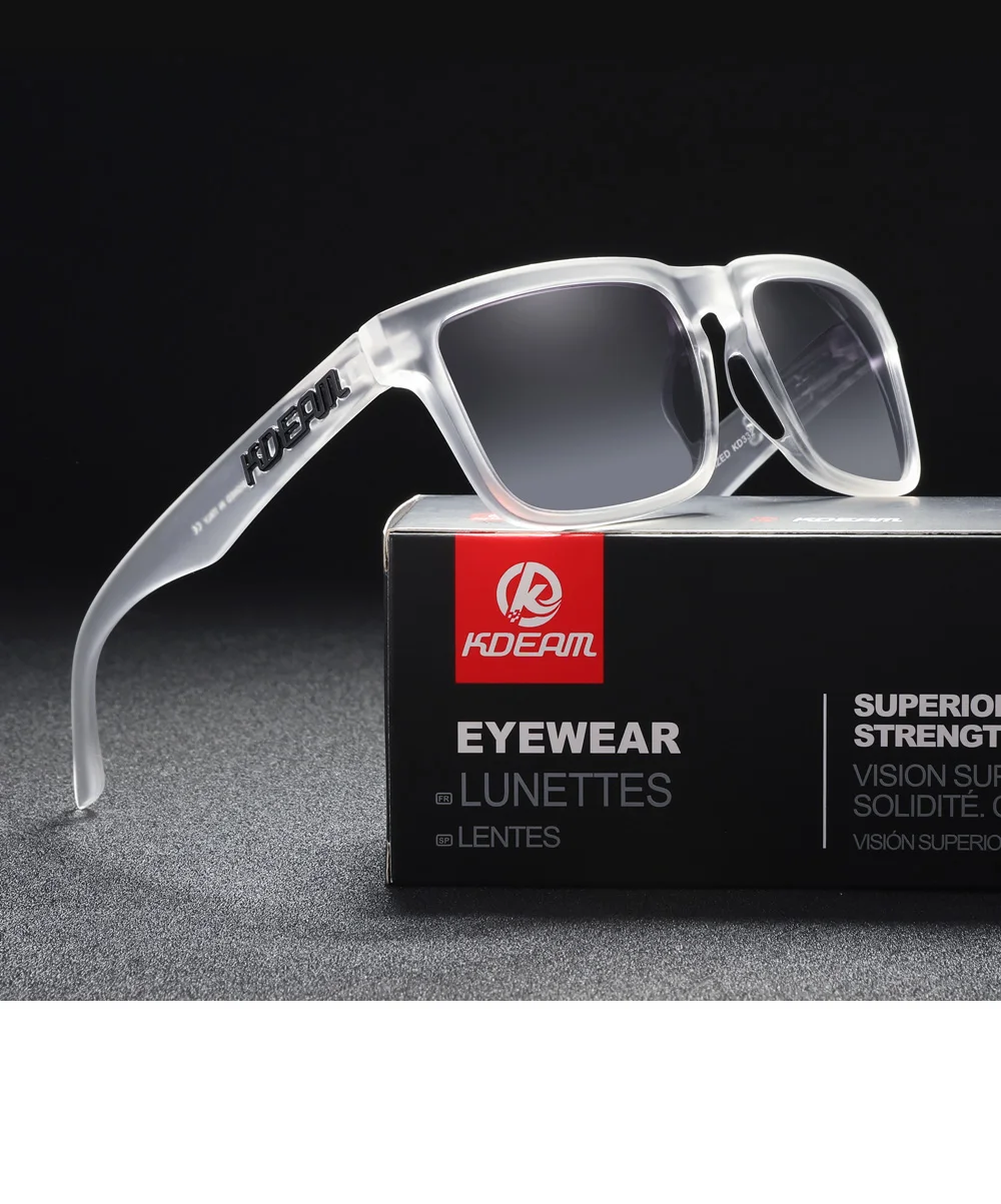 Neue KDEAM Marke Kurze Design Männer Platz Polarisierte Sonnenbrille Hochwertige Fahren Sonnenbrille Mode Frauen Shades UV400 Brillen – Detail 40