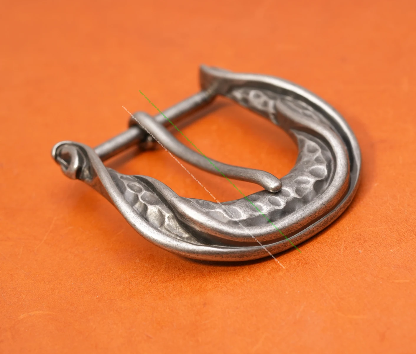 الرجال الثقيلة قوي خمر الفضة معدن المتعثرة مطروق حزام مشبك الجلود الحرفية مشبك صالح 40 مللي متر حزام #2