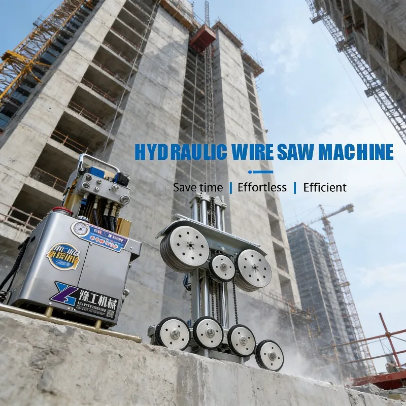 Hydraulic Powered Diamond Wire Saw For Stone Texture Creation Unique Sawing Tool For Specialized Stone Surface Finishes