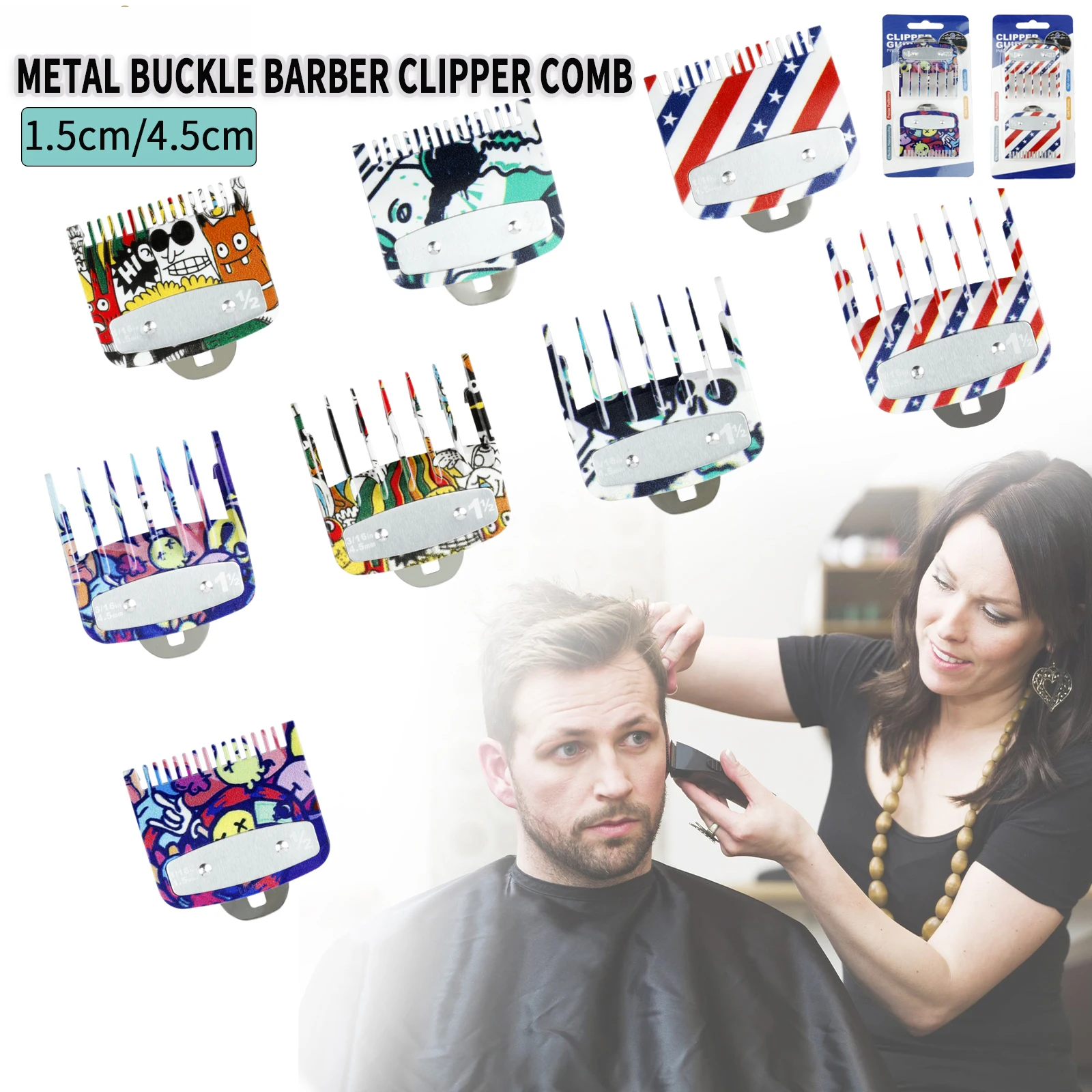 

НОВЫЕ 2 шт., парикмахерская машинка для стрижки, ограничительные расчески, профессиональная направляющая для стрижки волос, расческа, универсальная машинка для стрижки волос, защитные насадки, инструменты для салона