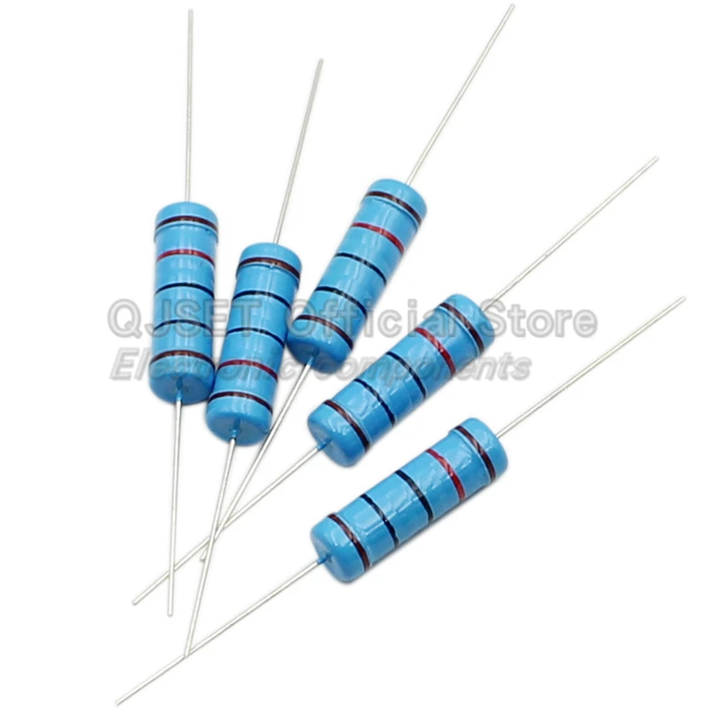 10 шт. 5 Вт цветные кольцевые резисторы из металлической пленки 1% 5 Вт 10R 47 100 200 220 470 510 Ом 1K 4.7K 10K 47K 100k 200k 220k 510k 470k 10M Ом