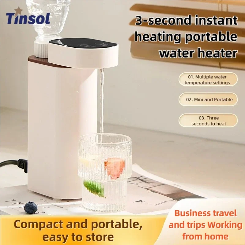 2000W 3‑Second Instant Heating Water Dispenser Portable Desktop Hot Water Boiler For Bottled & Mineral Water Home Office Use