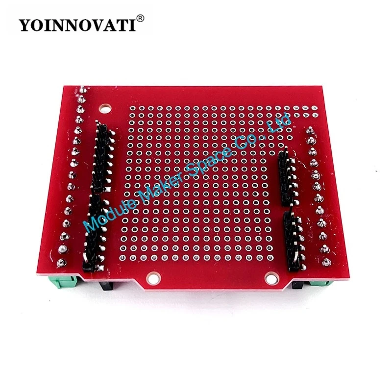 Proto Screw Shield for Arduino Open Source Reset Button D13 LED NEW for Breadboard 3.81 Terminal Double-sided PCB SMT Solder DIY