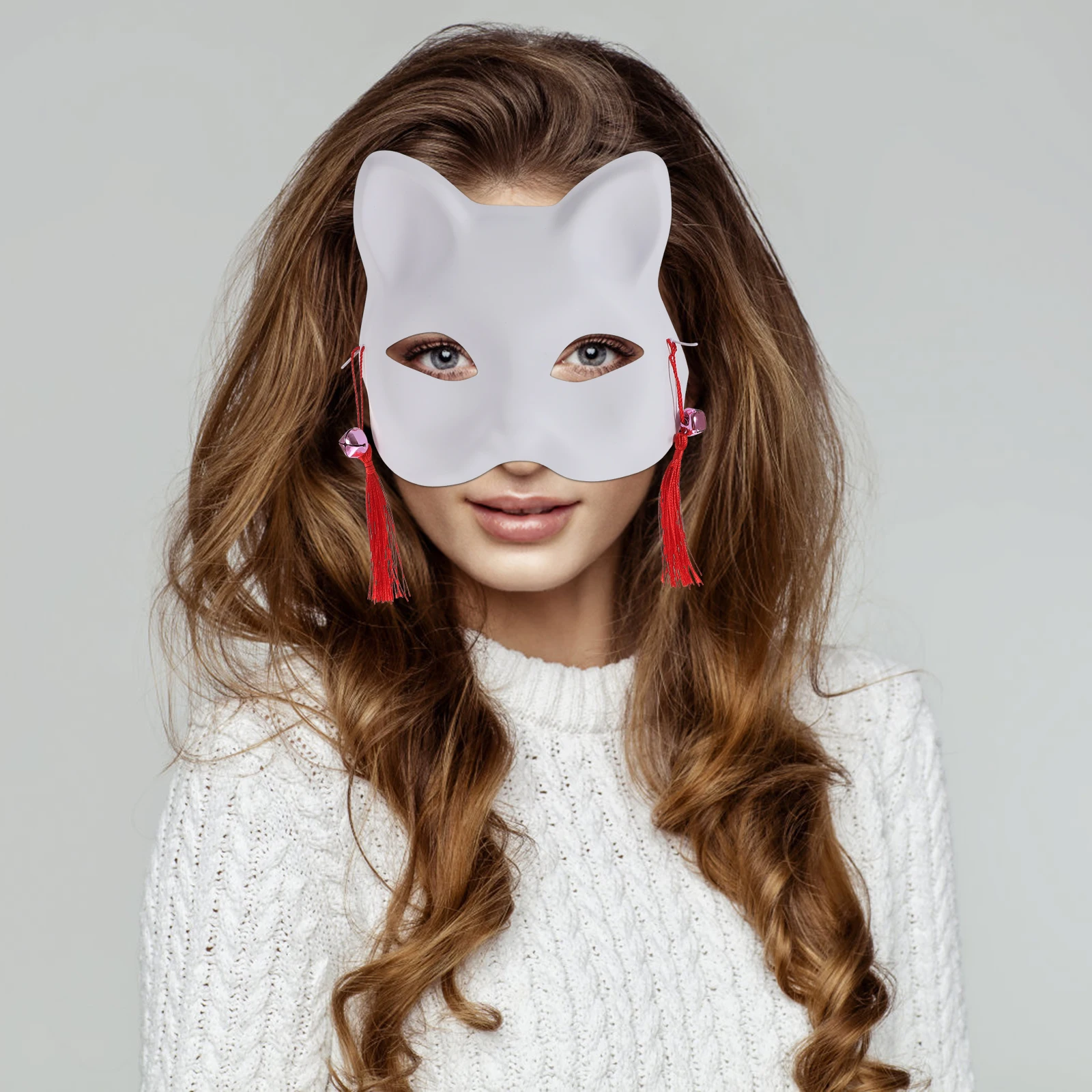 

2Pcs Corrosion Resistant Cat Masks Japanese Style Costume Supplies for Masquerade Party Banquet Accessories Chic Cat Shape Masks