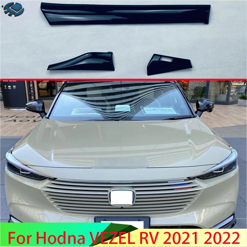 

Для HONDA VEZEL HR-V 2021 2022, автомобильные аксессуары, фортепиано, черная центральная консоль, внутренняя приборная панель, отделка
