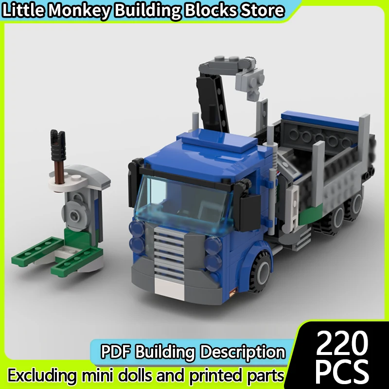 

City Car Model MOC Building Bricks Heavy-Duty Self Loading Truck Modular Technology Children Holiday Gifts Assemble Toys Suit