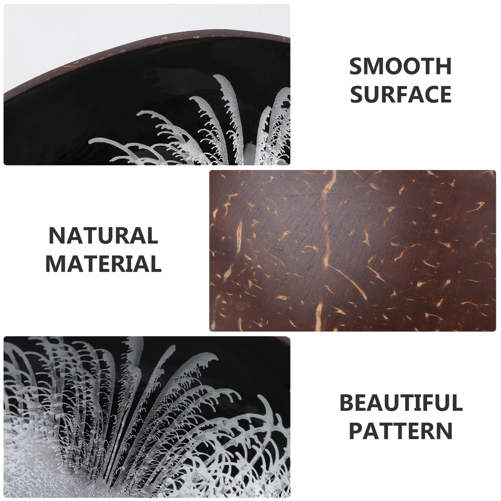 Porta llaves, cuenco de cáscara de coco, contenedor de dulces, nueces, plato gigante para escritorio