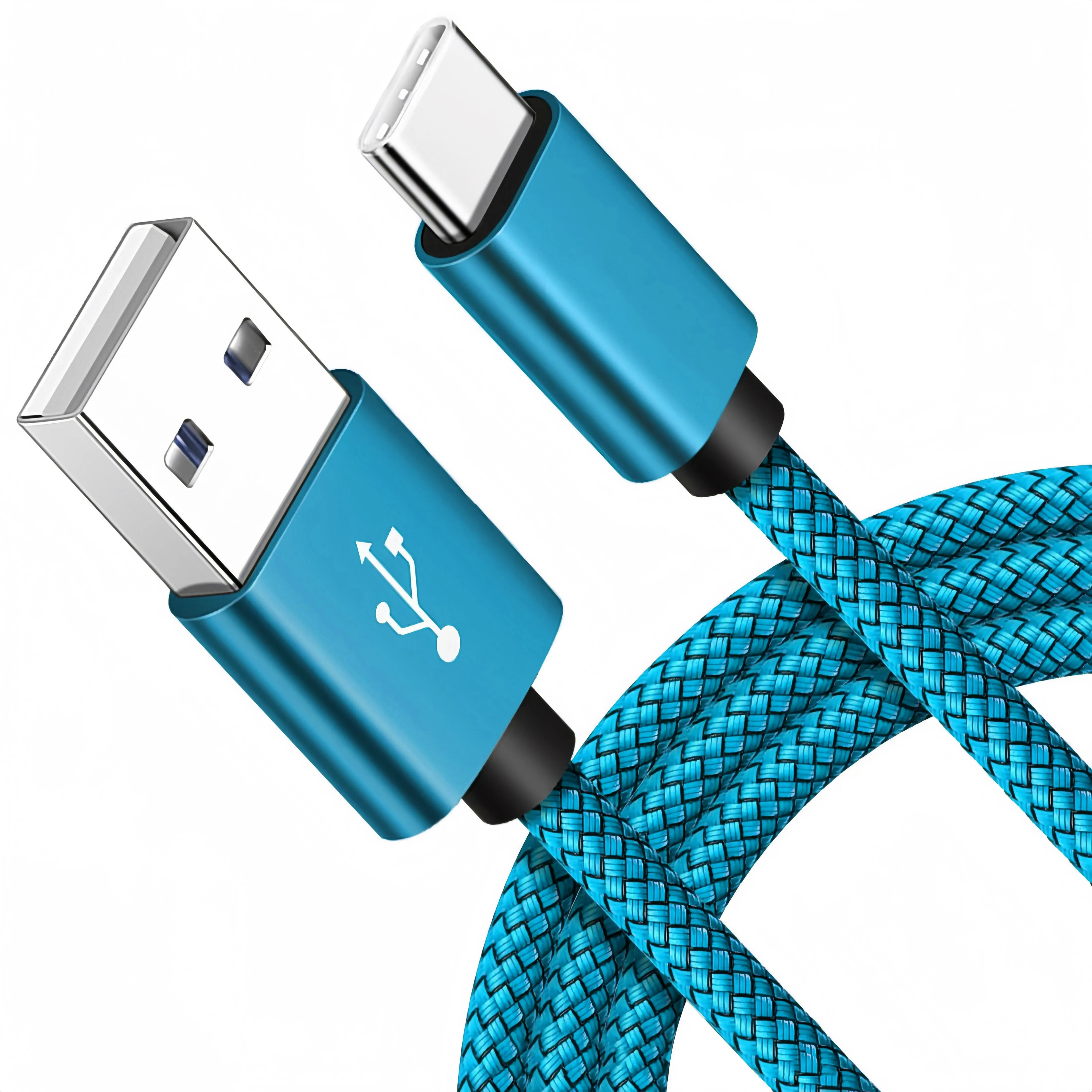 5 stücke 10 stücke USB A zu Typ C Ladekabel Nylon Geflochtene High-Speed Datenkabel Für Samsung Huawei android USB C Schnelle Lade