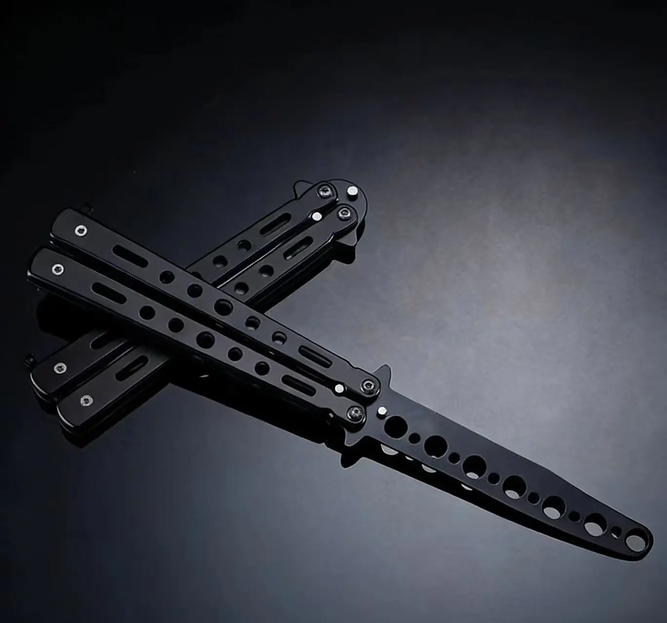 Portable Steel Metal Folding Butterfly Martial Arts Practice Tool for Flipping Tricks image 5