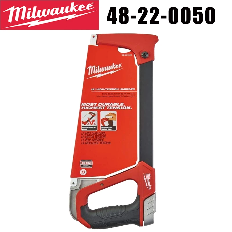 

Milwaukee 48-22-0050 12" High Tension Hacksaw Reinforced Metal Frame 30CM Durable Hand Cutting Tool