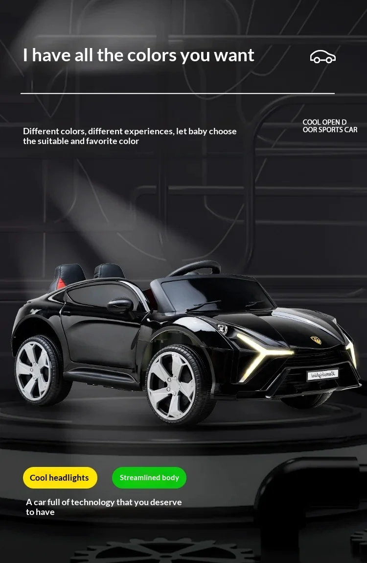 Children's Electric Vehicle Ride On Four Wheeled Remote Control Sports Baby Rocking Toy Car
