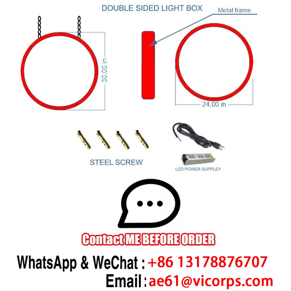 Custom Acrylic Signs Led Light Sign Home Business Logo Outdoor Wall Signage Neon Letters Luminous Metal Bright Advertising Box