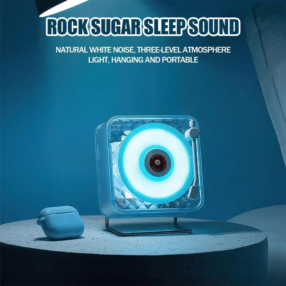 

Bluetooth-Колонка Rock Sugar, стерео, объемный звук, портативный поворотный стол, винтажные колонки, сабвуфер с RGB светильник