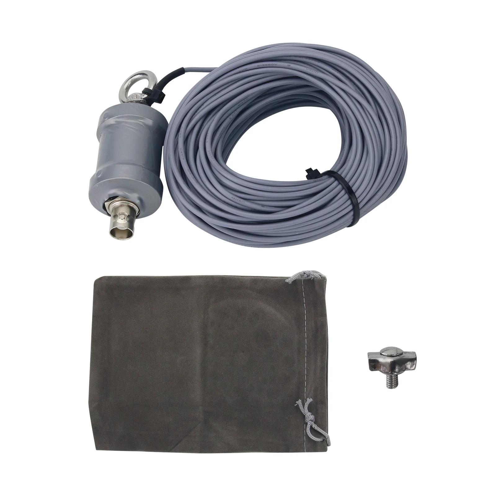 

G26 HF Antenna 1-30MHz Low Power Portable Shortwave Antenna Inverted V Horizontal Balun (Grey )