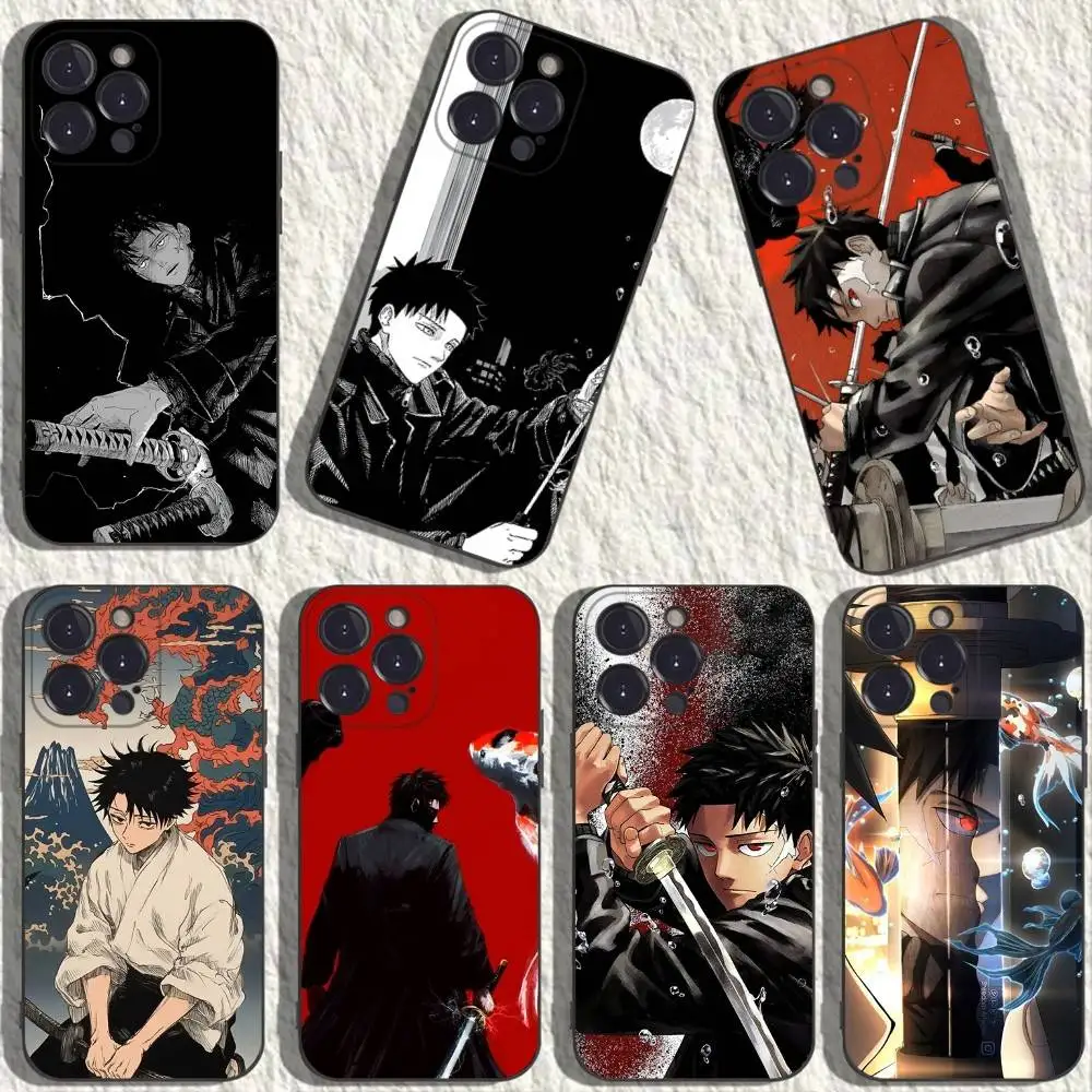 

Kagurabachi Phone Case For iPhone 17,16,15,14,13,12,11,Plus,Pro Max,XS,X,XR,SE,Mini,8,7,Soft Silicone Black Cover