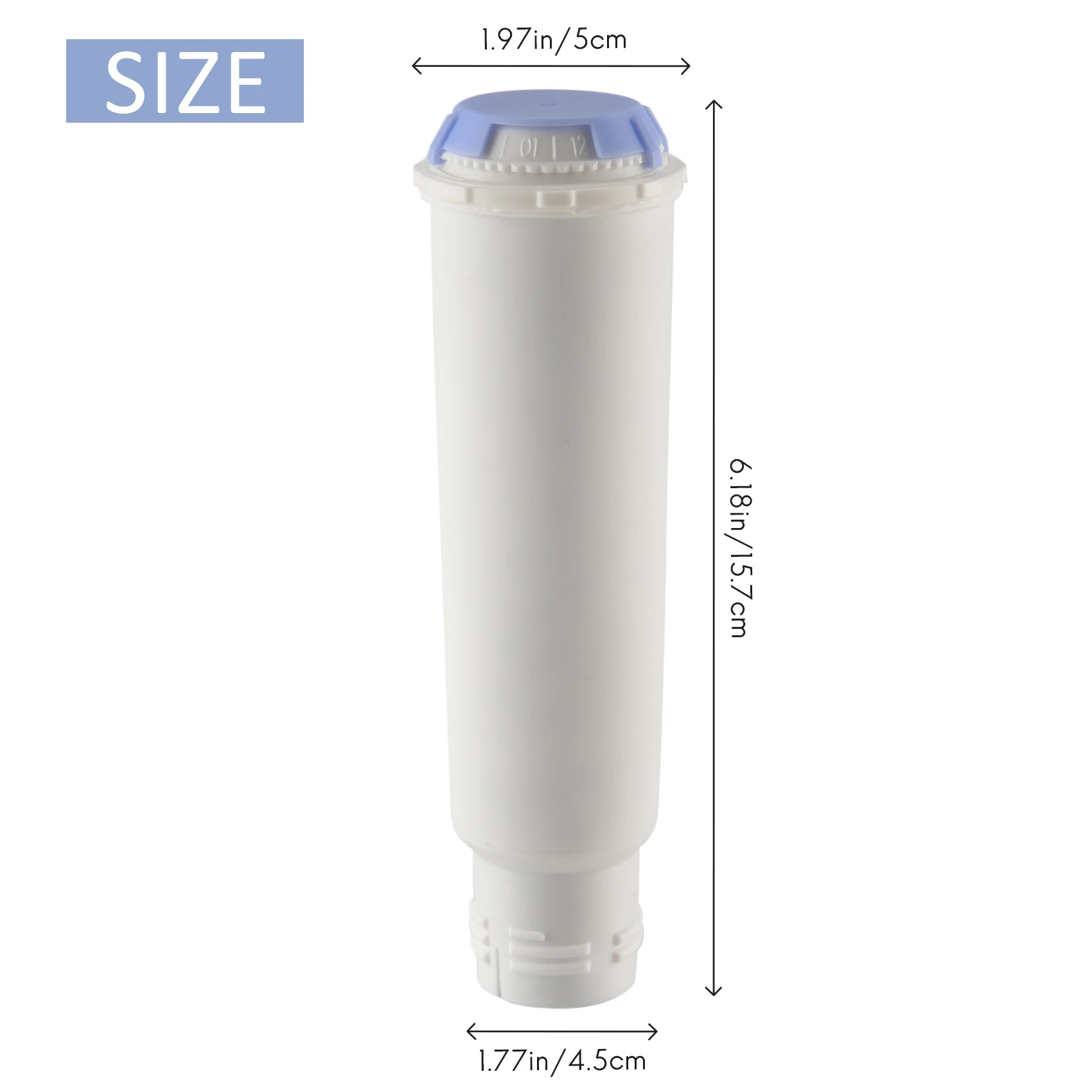 Cartucce filtranti per l'acqua della macchina da caffè per Krups Claris F088 F088 01/Siemens TCZ60003 /AEG filtro per caffè (confezione da 4)