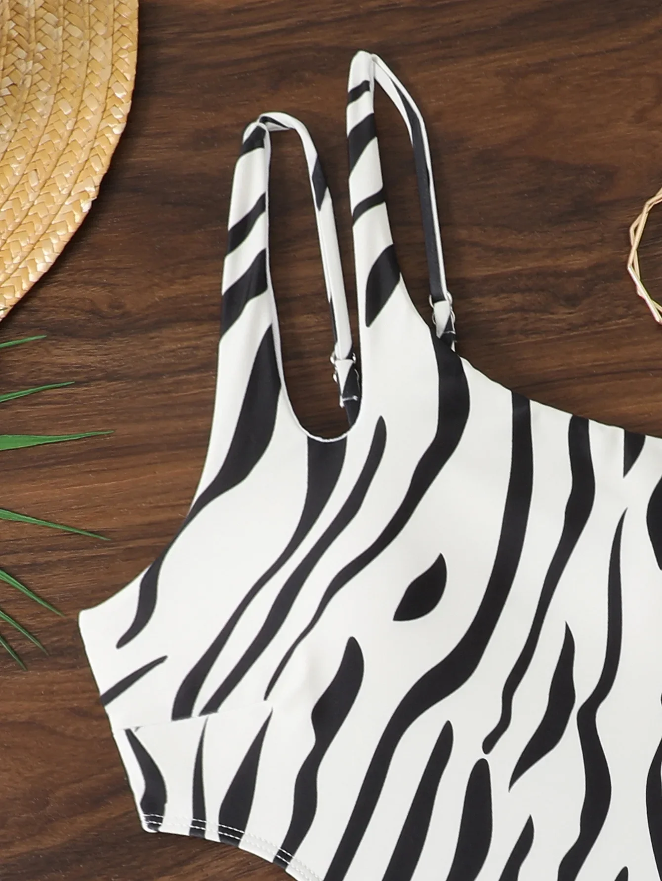 Traje de baño de una pieza con estampado de cebra, Trikini para mujer, traje de baño de un hombro, Tanga, ropa de playa, trajes de baño para mujer, vacaciones de verano 2025