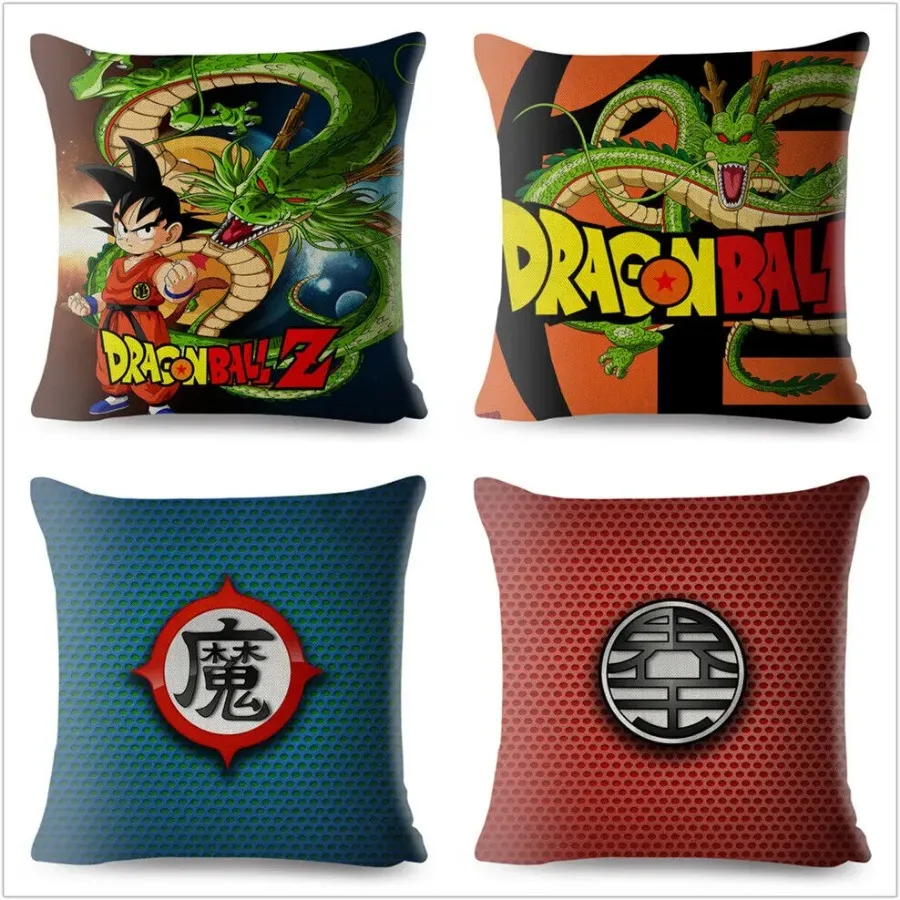 Anime Dragon Ball Goku Print Kussenhoes Vierkante Kussenslopen Sofa Home Decor