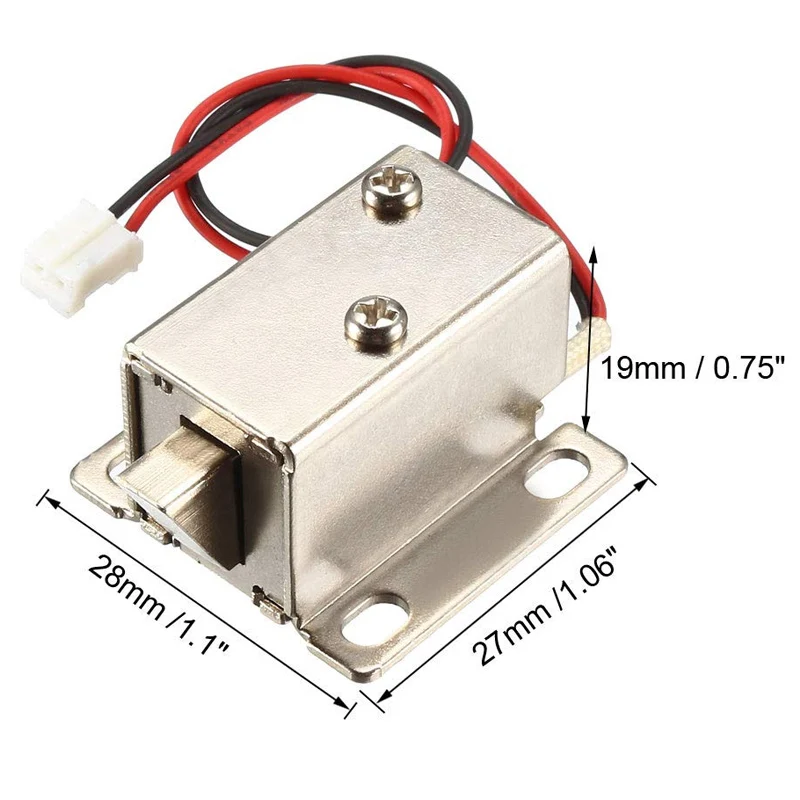 Small Electromagnetic Solenoid Lock DC6V 12V 24V MINI Electric Bolt Cabinet Draw Lock Release Assembly Solenoid Access Control