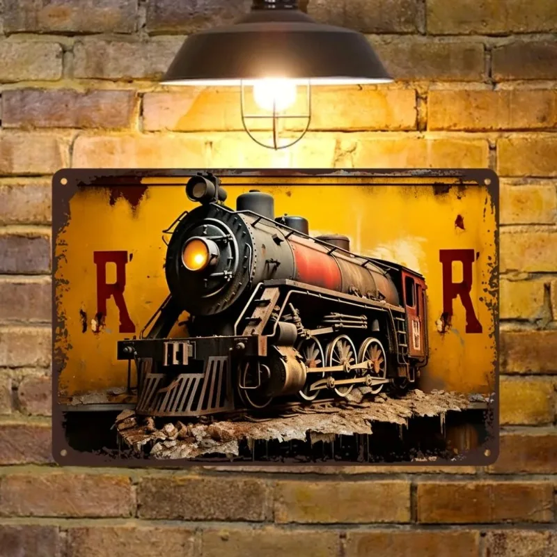 

Vintage Old Style Truck Train Posters Plaque Metal Aluminum Signs Decorative Plates for Club Man Cave Bar Hotel Cafe Wall Decor