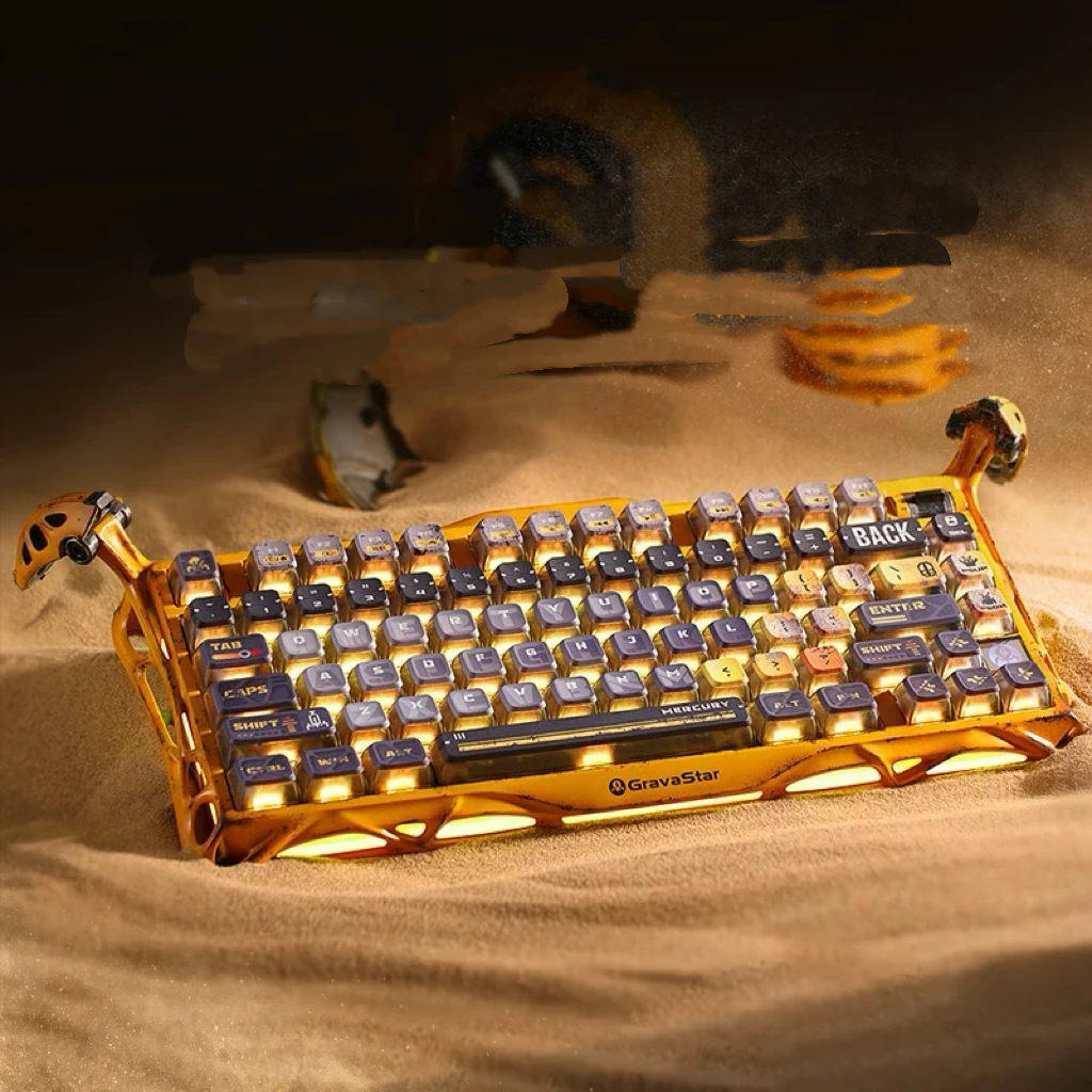 Gravity Planet Cocoon 75K1Pro Mechanical Keyboard Competition Blog Chemical Aluminum Alloy Wireless Game E-sports Mouse