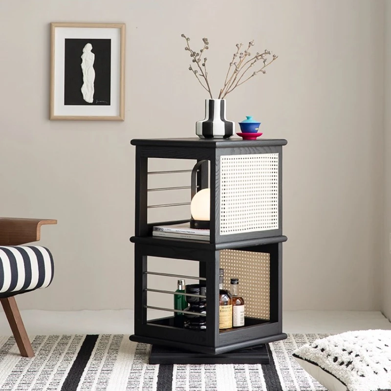 

Rotating cabinet Small bookshelf side cabinet