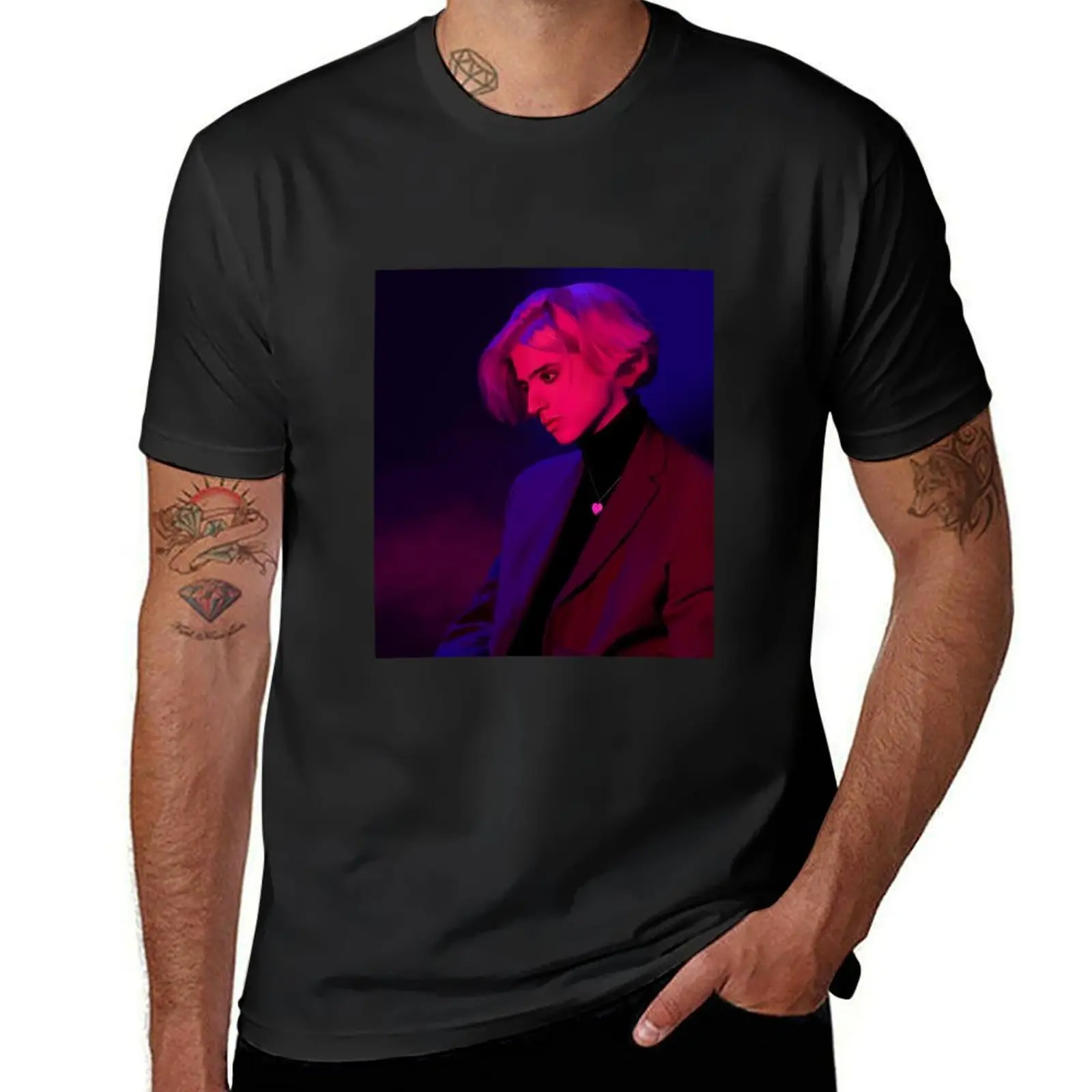 

wavvyboi T-Shirt vintage clothes blue archive for a boy custom t shirt Men"s t shirts