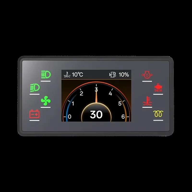 2.4 Inch Screen Display Mini Size Instrument Panel 9-36VDC Lightweight Eco-Friendly for Construction Machinery DL- DIS24