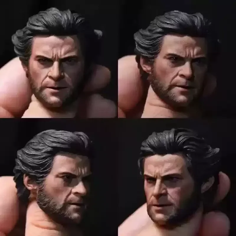 Worldbox 1/6 wjltoys wolverine cabeça escultura conjunto 1.0 adapta à resistência muscular corpo masculino at012 modelo em miniatura menino brinquedos