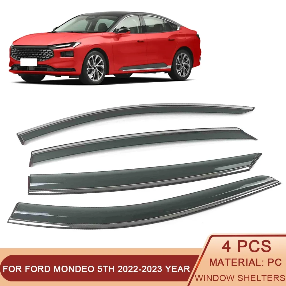 

For FORD Mondeo 2000-2023 Car Window Sun Rain Shade Visor Shield Shelter Protector Cover Trim Frame Sticker Exterior Accessories