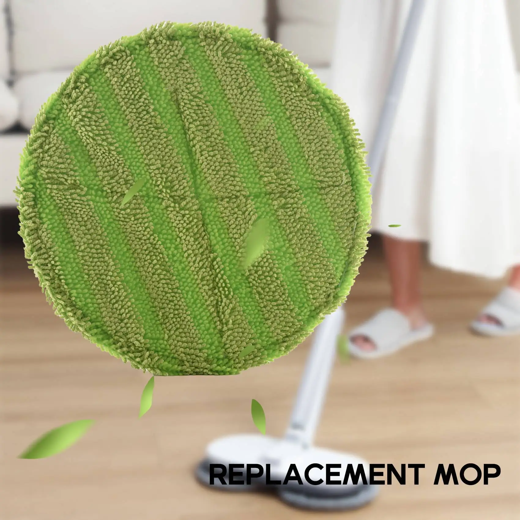 Substituição Pad para Cordless elétrica Rotary Mop, Sweeper sem fio, Scrubber Pad Incluindo 8