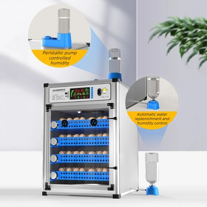 Fully Automatic Egg Incubator Chicken Duck Goose Quail Incubators Multifunctional Household Poultry Brooder Eggs Hatcher Machine