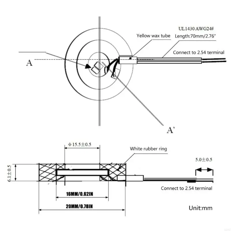 A0NC Maker Atomizer Plate film Ultrasonic Humidificateur Pièces réparation du joint en caoutchouc
