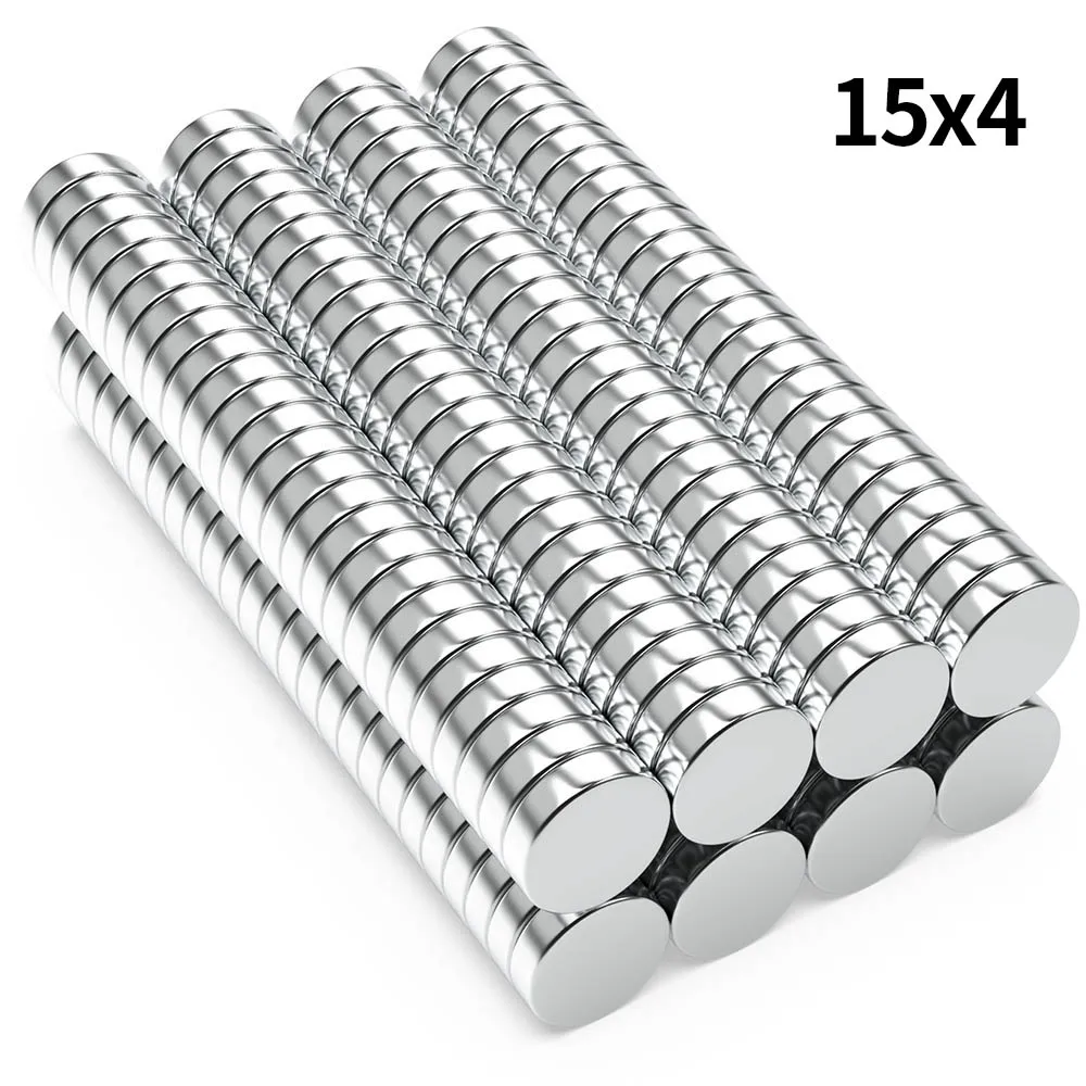 

15x4mm N35 Super Strong Neodymium Magnet Round NdfeB Powerful Permanent Magnetic imanes Refrigerator Magnets 15*4