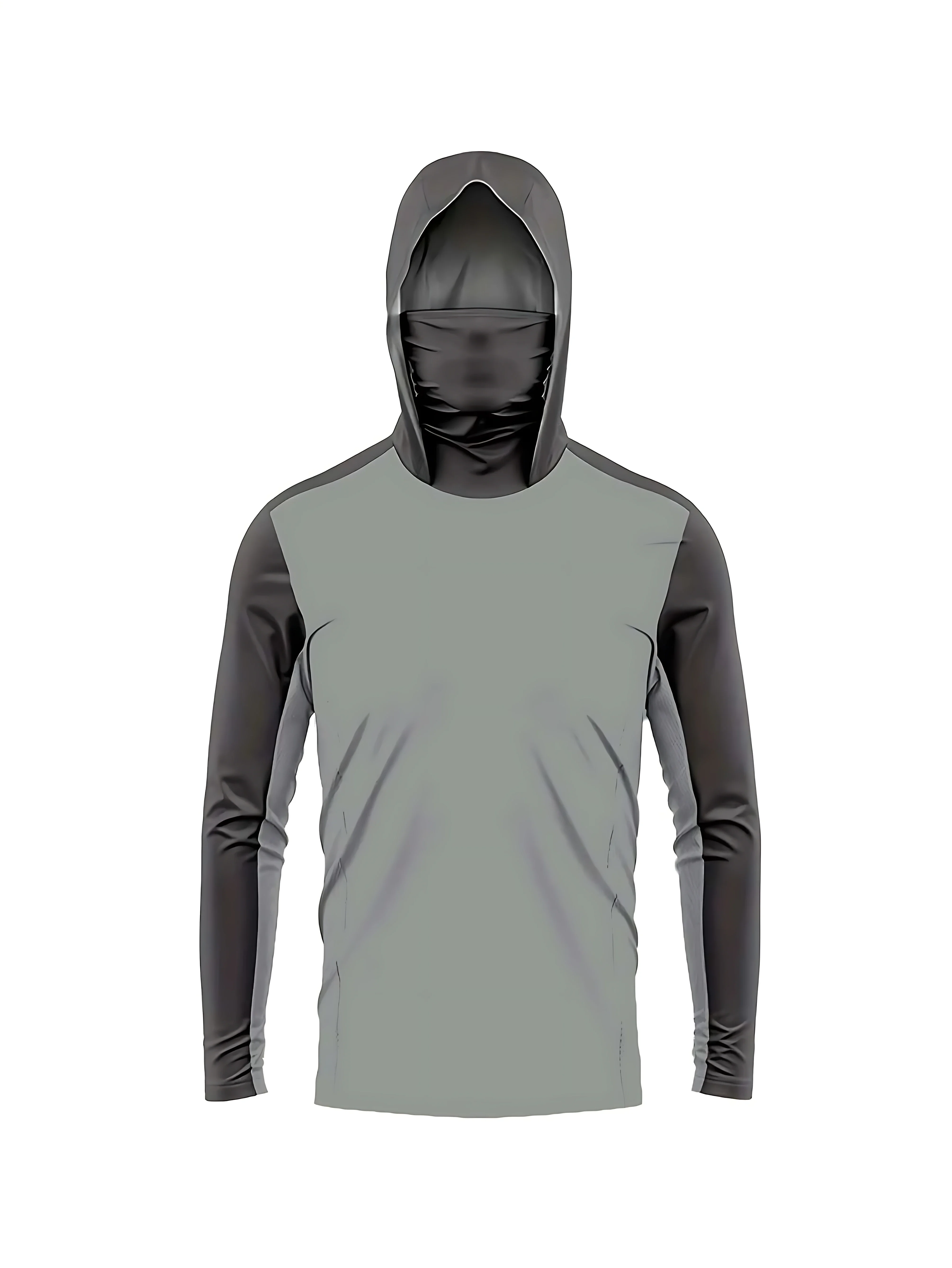 Angel-Hoodie für Herren, Langarm, Schnelltrocknend, Atmungsaktiv, UV-Schutz, Outdoor-Angel-T-Shirt, Angelkleidung – Detail 15