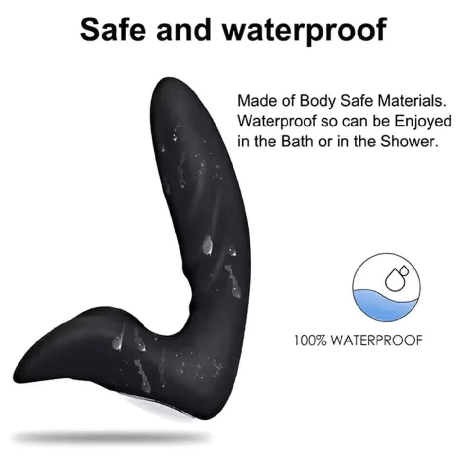 Male Sex Stimulator Anal Plug Vibrator Adult Sex Toys Silicone Prostate Massage Wireless Remote Control Butt Plug Toy view 4